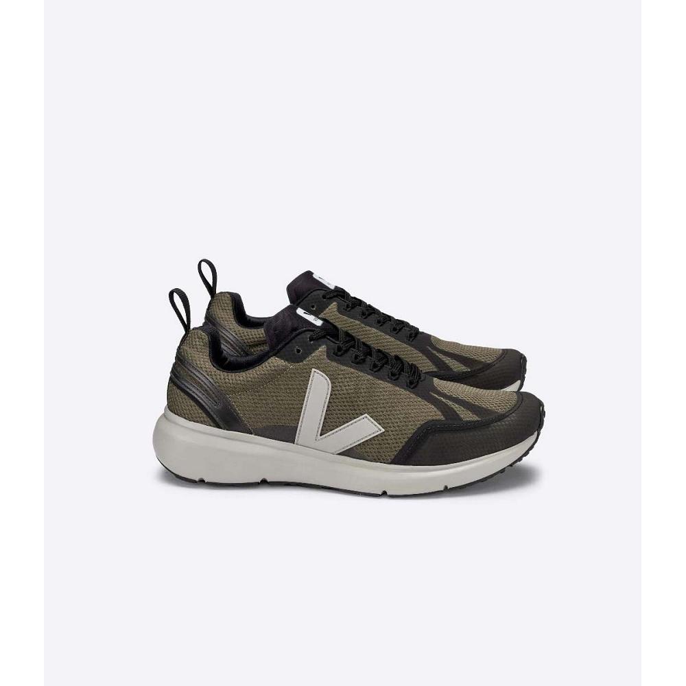 παπουτσια γυναικεια Veja CONDOR 2 ALVEOMESH Olive/Black | GR 491HAP